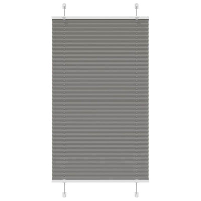Vidaxl Faltenrollenblind 80x150 cm Staubbreite 79,4 cm Anthrazit