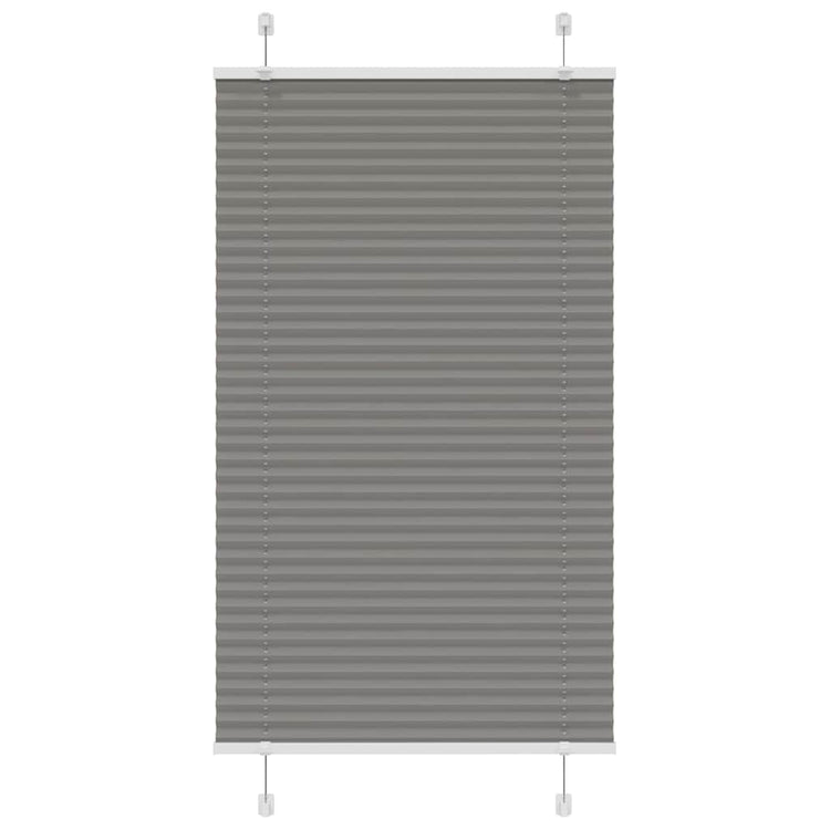 Vidaxl Faltenrollenblind 80x150 cm Staubbreite 79,4 cm Anthrazit