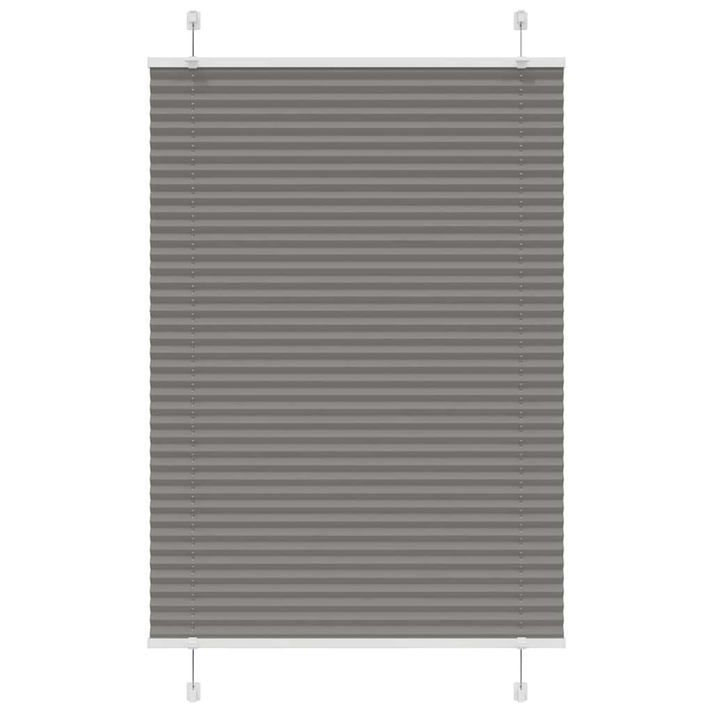 Vidaxl Faltenrollenblind 85x150 cm Staubbreite 84,4 cm Anthrazit