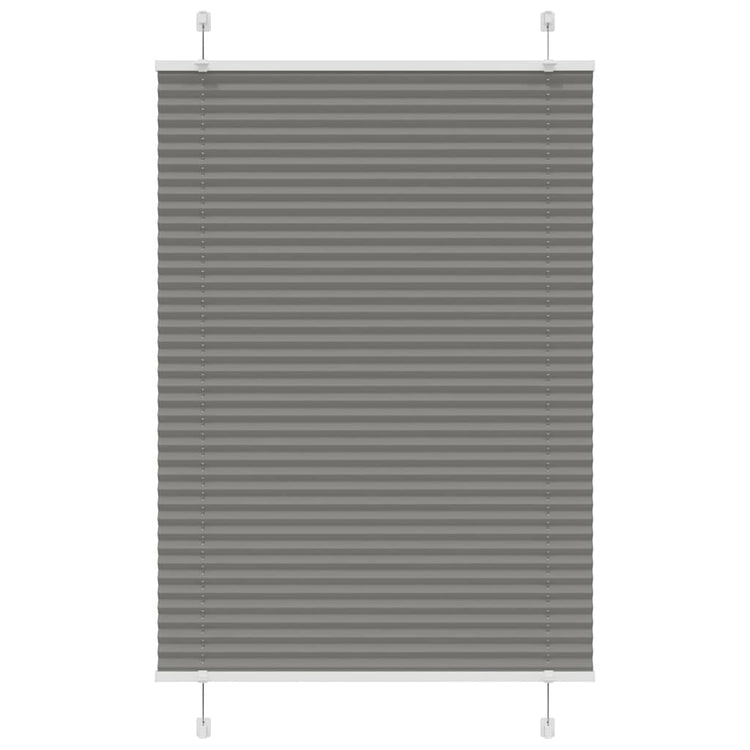 Vidaxl Faltenrollenblind 85x150 cm Staubbreite 84,4 cm Anthrazit