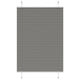 Vidaxl Faltenrollenblind 85x150 cm Staubbreite 84,4 cm Anthrazit
