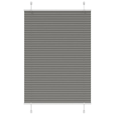 Vidaxx Plissee-Rollo 100x150 cm Stoffbreite 99,4 cm Anthrazit