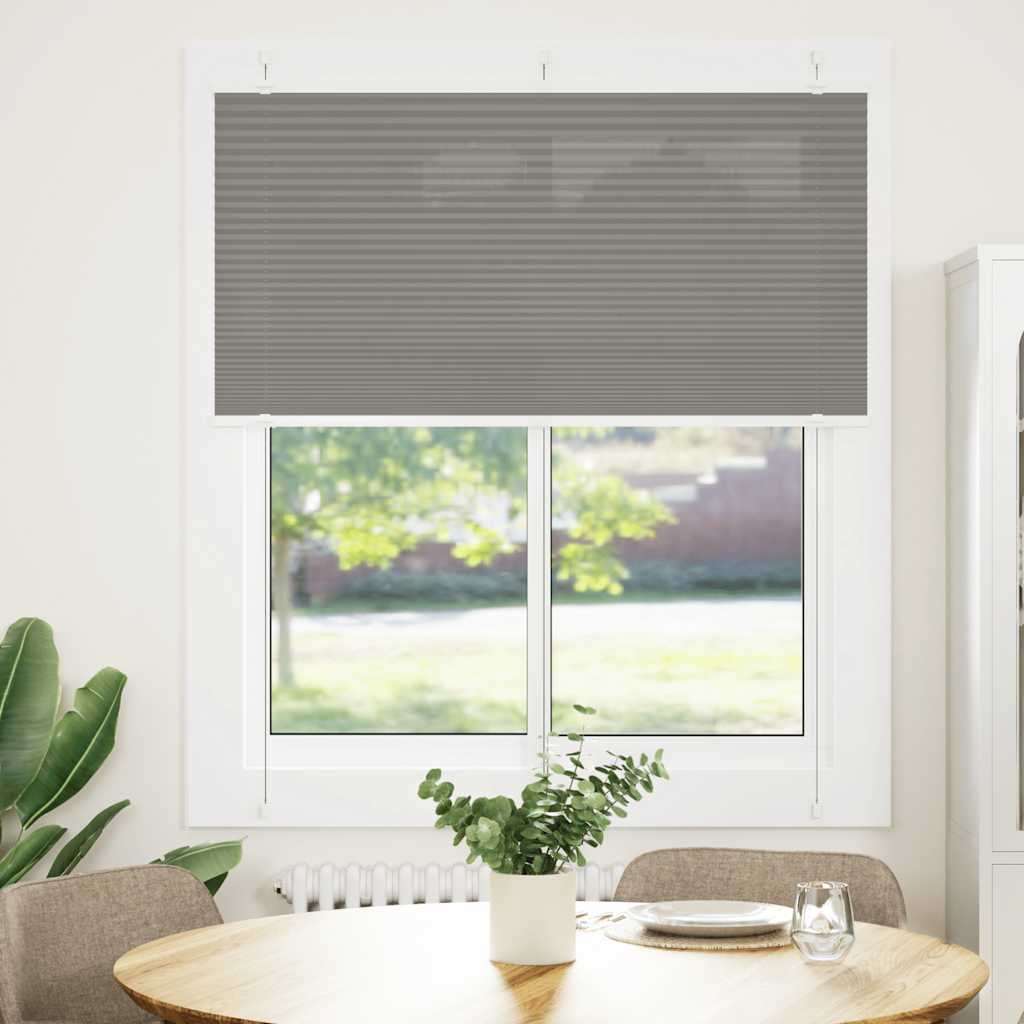 Vidaxx Plissee-Rollo 120x150 cm Stoffbreite 119,4 cm Anthrazit