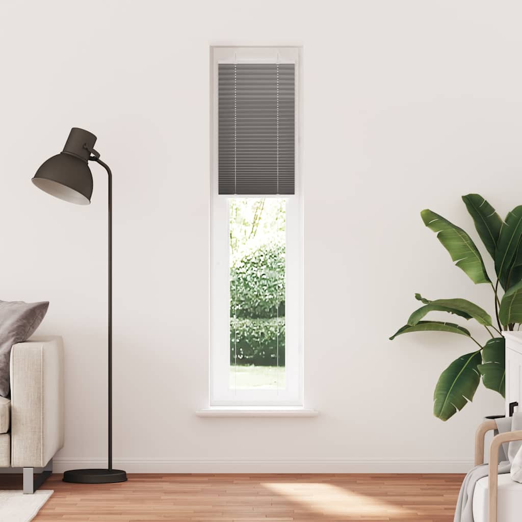 Vidaxx Plissee-Rollo 50x200 cm Stoffbreite 49,4 cm Anthrazit