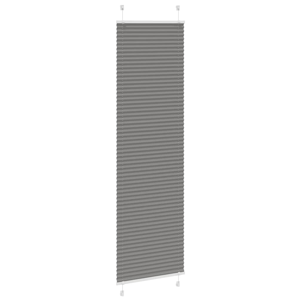 Vidaxx Plissee-Rollo 55x200 cm Stoffbreite 54,4 cm Anthrazit