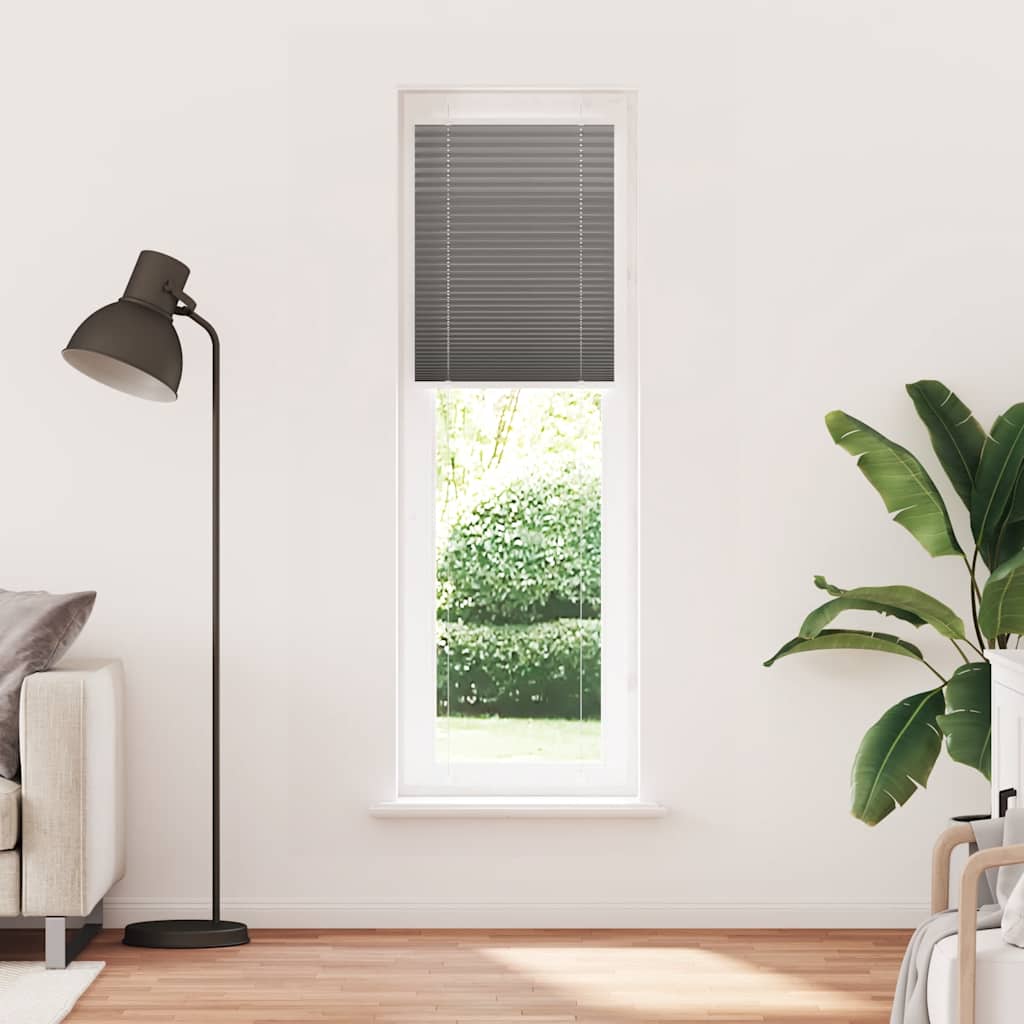 Vidaxx Plissee-Rollo 65x200 cm Stoffbreite 64,4 cm Anthrazit