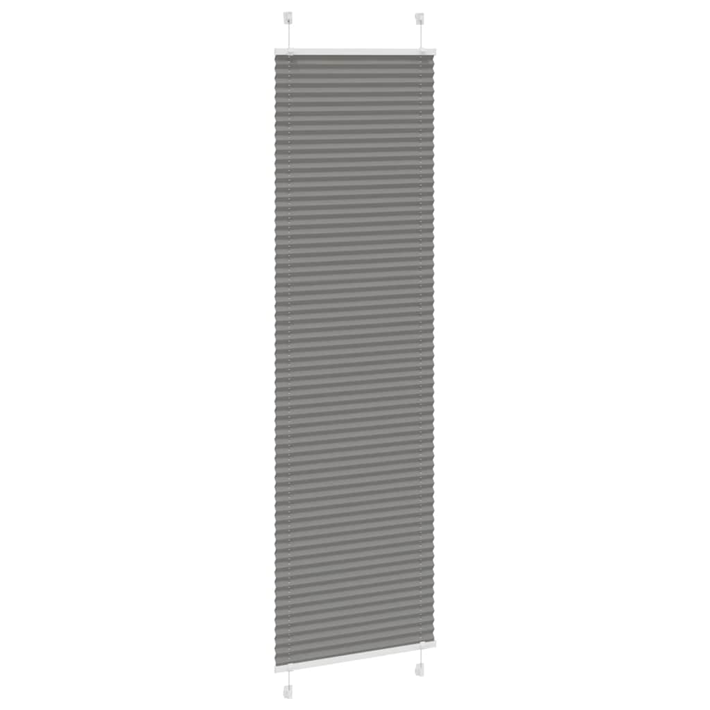 Vidaxx Plissee-Rollo 65x200 cm Stoffbreite 64,4 cm Anthrazit