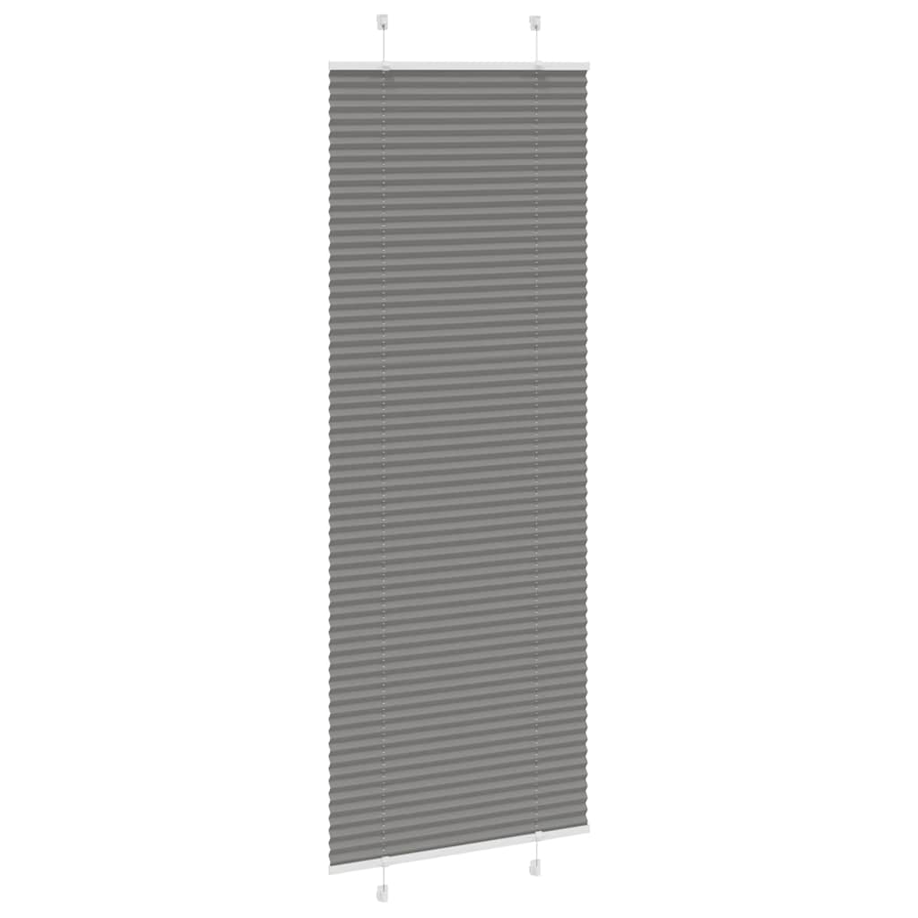 Vidaxx Plissee-Rollo 75x200 cm Stoffbreite 74,4 cm Anthrazit