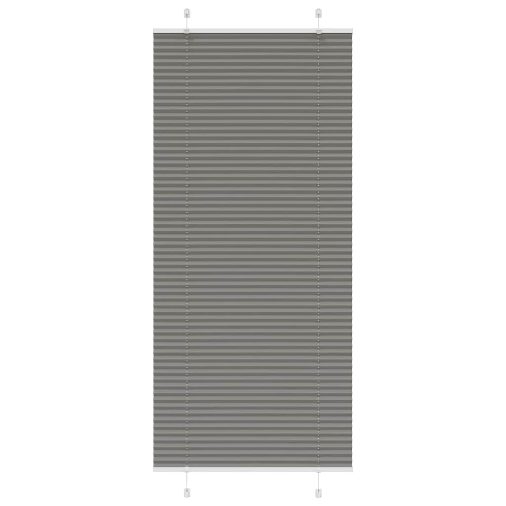 Vidaxx Plissee-Rollo 85x200 cm Stoffbreite 84,4 cm Anthrazit