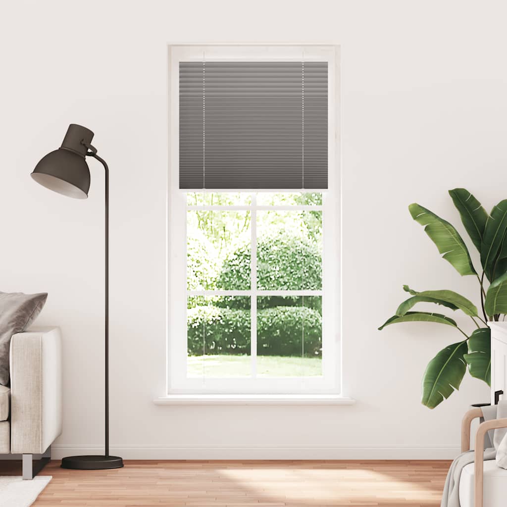 Vidaxx Plissee-Rollo 90x200 cm Stoffbreite 89,4 cm Anthrazit