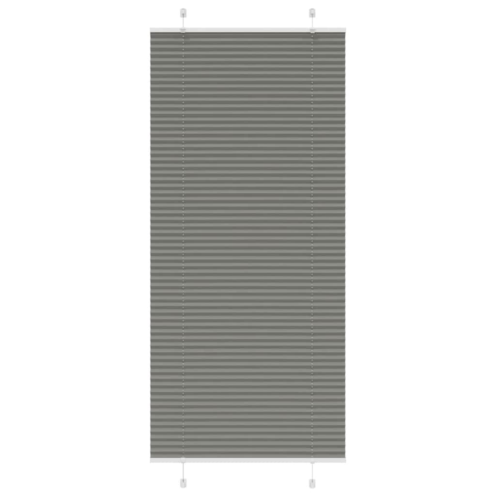 Vidaxx Plissee-Rollo 100x200 cm Stoffbreite 99,4 cm Anthrazit