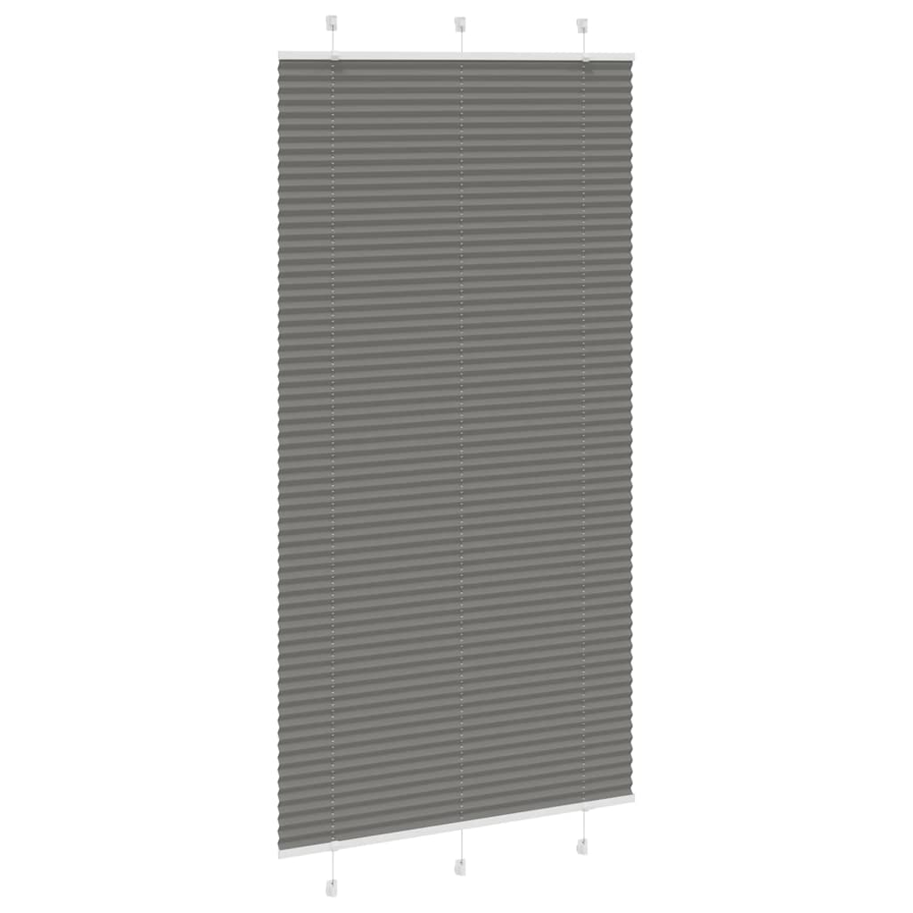 Vidaxx Plissee-Rollo 105x200 cm Stoffbreite 104,4 cm Anthrazit