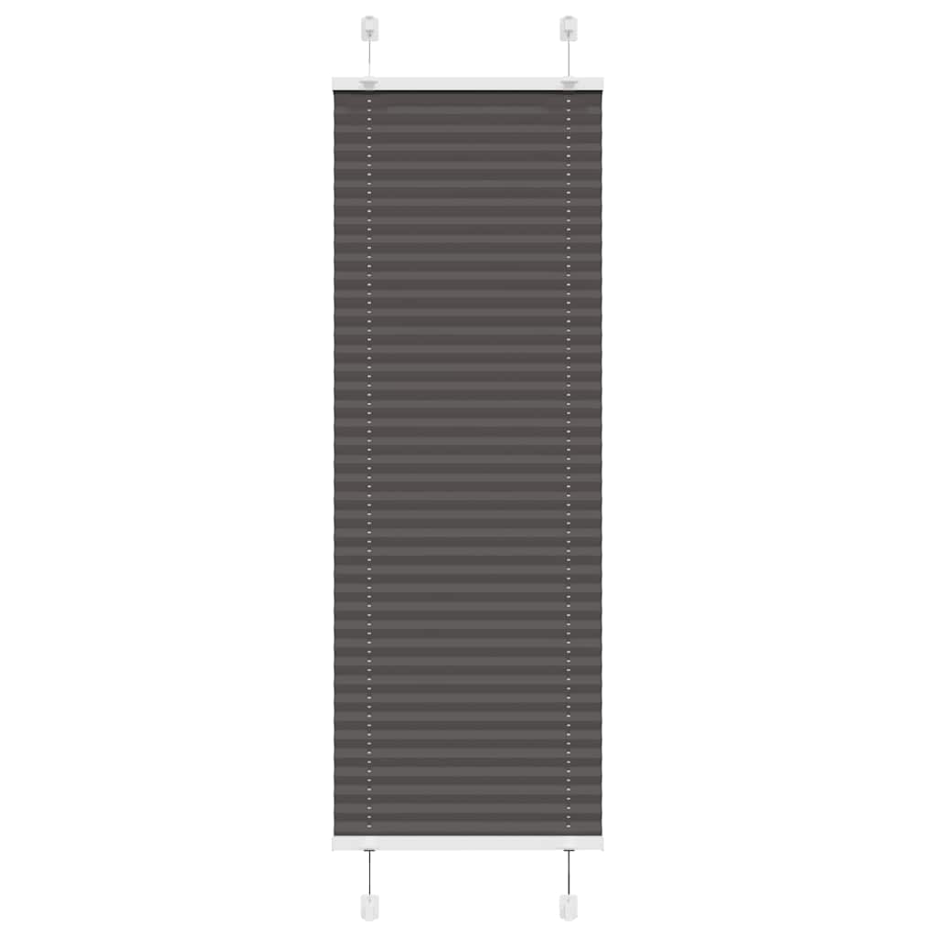 Vidaxx Plissee-Rollo 40x100 cm Stoffbreite 39,4 cm Polyester Schwarz