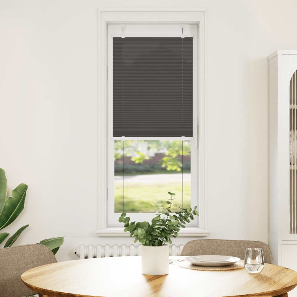 Vidaxx Plissee-Rollo 40x100 cm Stoffbreite 39,4 cm Polyester Schwarz