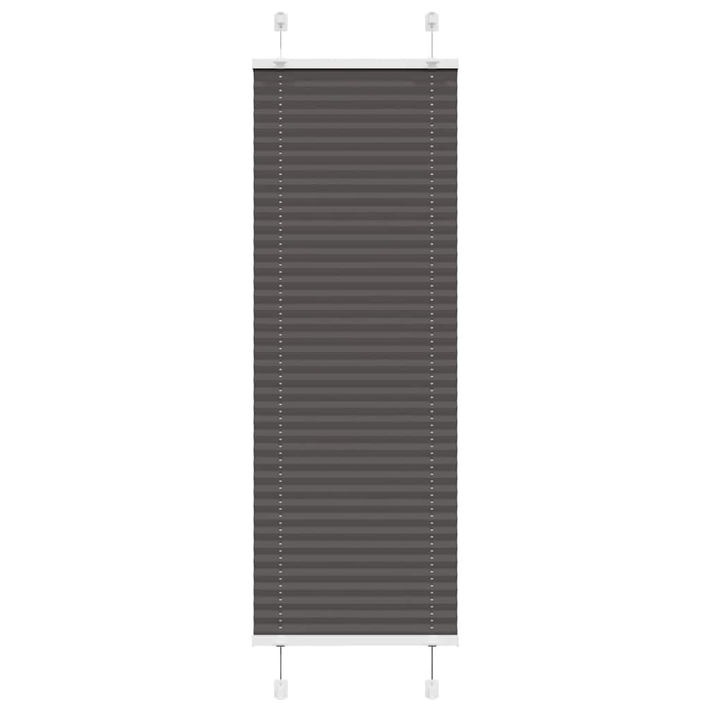 Vidaxx Plissee-Rollo 45x100 cm Stoffbreite 44,4 cm Polyester Schwarz