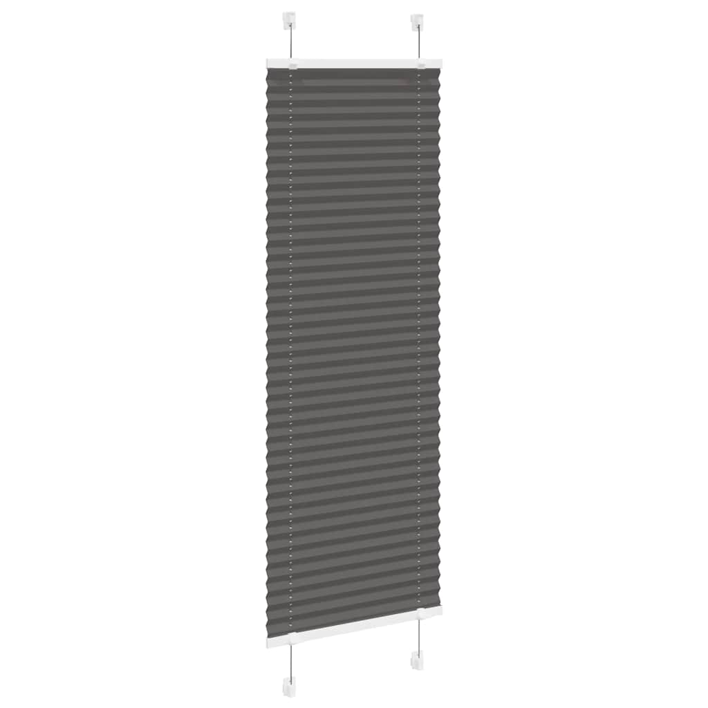 Vidaxx Plissee-Rollo 45x100 cm Stoffbreite 44,4 cm Polyester Schwarz