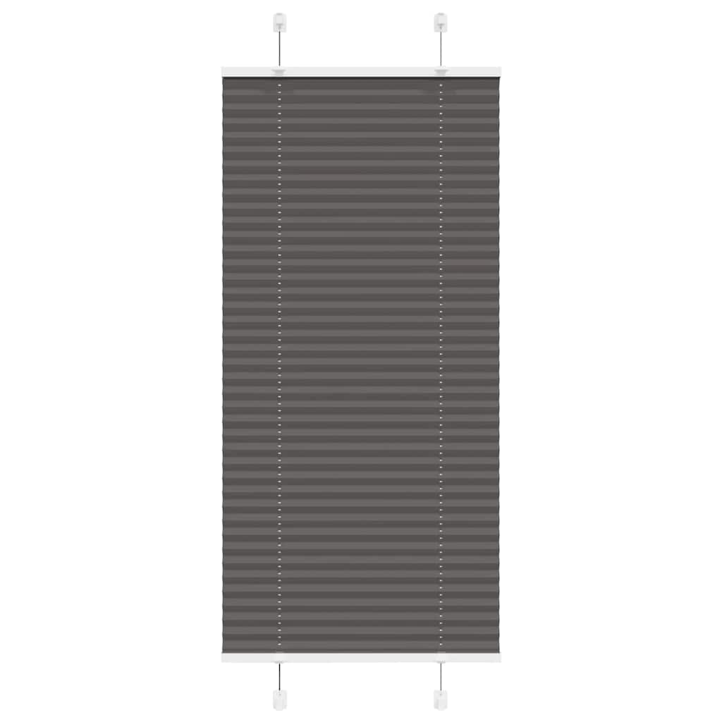 Vidaxx Plissee-Rollo 55x100 cm Stoffbreite 54,4 cm Polyester Schwarz