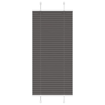 Vidaxx Plissee-Rollo 55x100 cm Stoffbreite 54,4 cm Polyester Schwarz