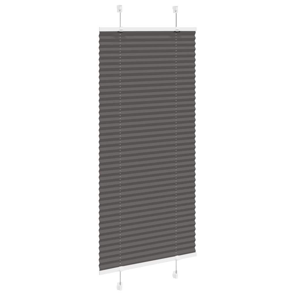 Vidaxx Plissee-Rollo 55x100 cm Stoffbreite 54,4 cm Polyester Schwarz