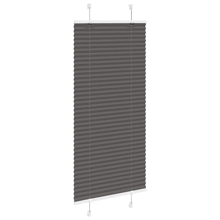 Vidaxx Plissee-Rollo 60x100 cm Stoffbreite 59,4 cm Polyester Schwarz