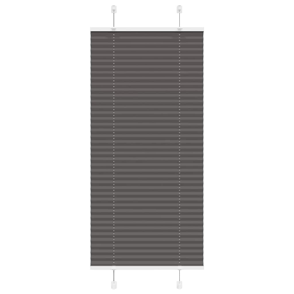 Vidaxx Plissee-Rollo 65x100 cm Stoffbreite 64,4 cm Polyester Schwarz