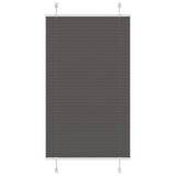 Vidaxx Plissee-Rollo 80x100 cm Stoffbreite 79,4 cm Polyester Schwarz - afbeelding 2