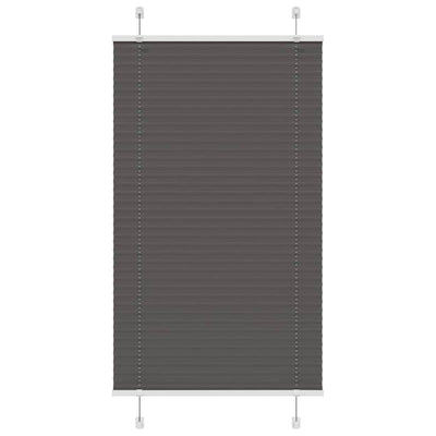Vidaxx Plissee-Rollo 80x100 cm Stoffbreite 79,4 cm Polyester Schwarz
