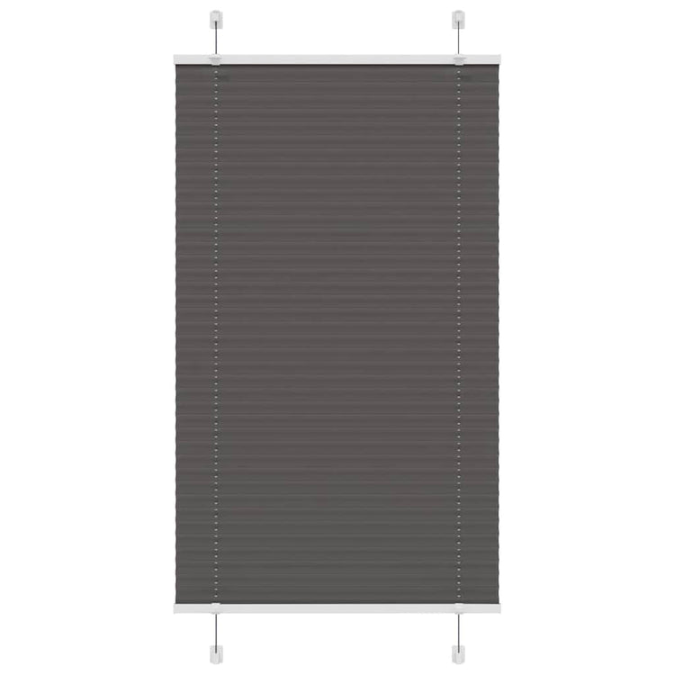 Vidaxx Plissee-Rollo 80x100 cm Stoffbreite 79,4 cm Polyester Schwarz