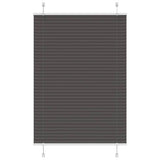 Vidaxx Plissee-Rollo 85x100 cm Stoffbreite 84,4 cm Polyester schwarz - afbeelding 2