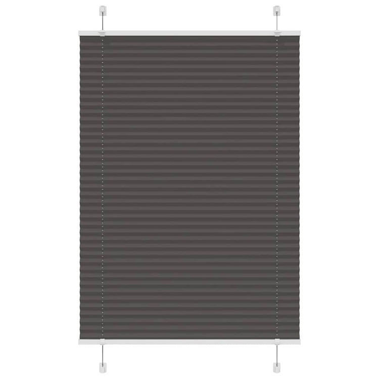 Vidaxx Plissee-Rollo 85x100 cm Stoffbreite 84,4 cm Polyester schwarz