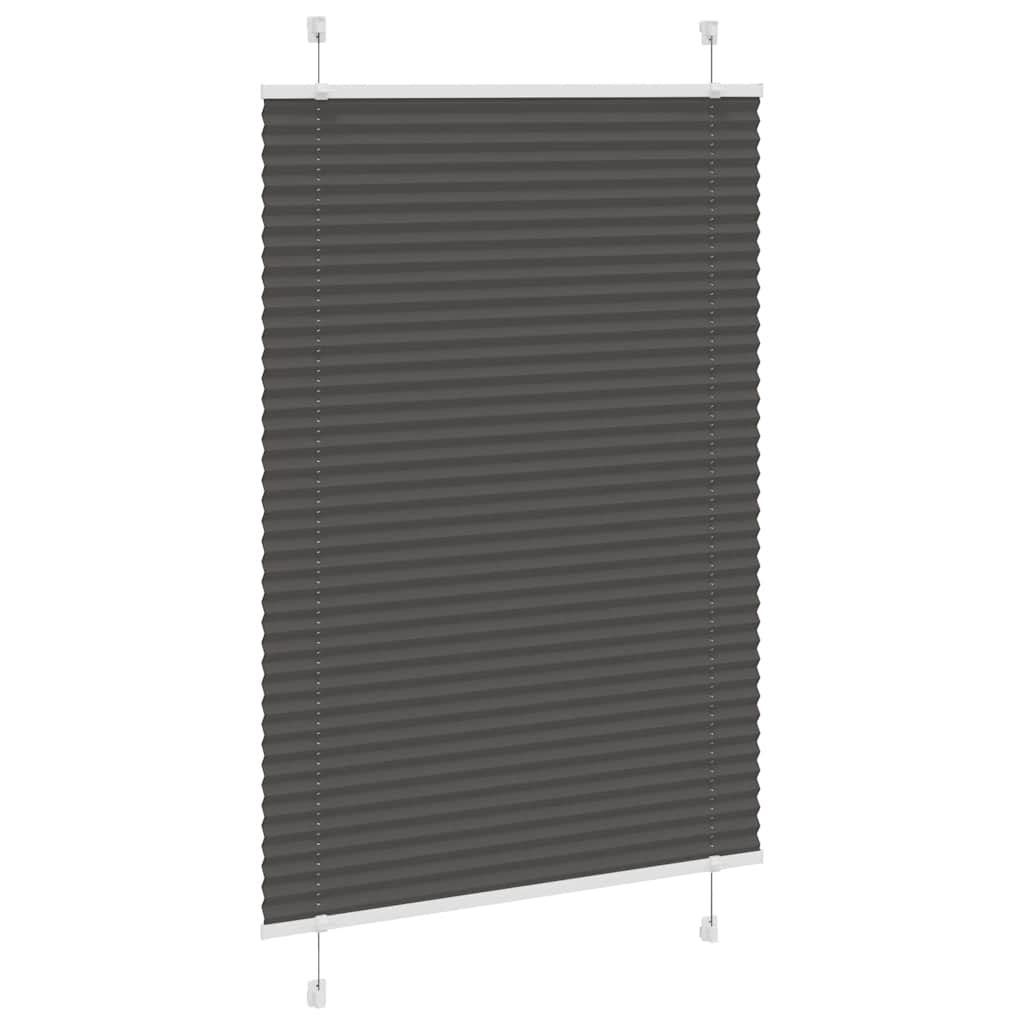 Vidaxx Plissee-Rollo 95x100 cm Stoffbreite 94,4 cm Polyester Schwarz