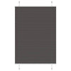 Vidaxx Plissee-Rollo 100x100 cm Stoffbreite 99,4 cm Polyester Schwarz