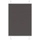 Vidaxx Plissee-Rollo 100x100 cm Stoffbreite 99,4 cm Polyester Schwarz