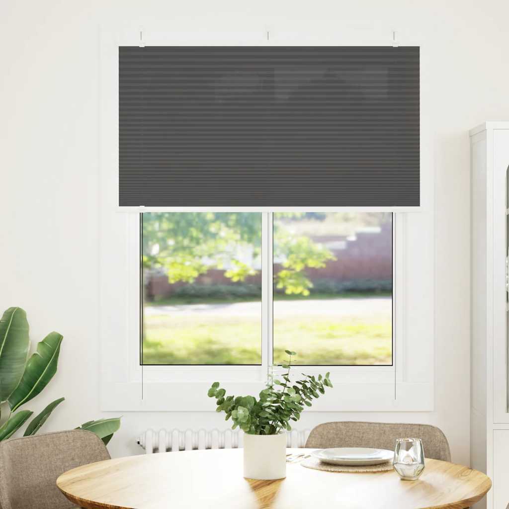Vidaxx Plissee-Rollo 105x100cm Stoffbreite 104,4cm Polyester schwarz