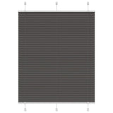 Vidaxx Plissee-Rollo 110x100cm Stoffbreite 109,4cm Polyester schwarz - afbeelding 2