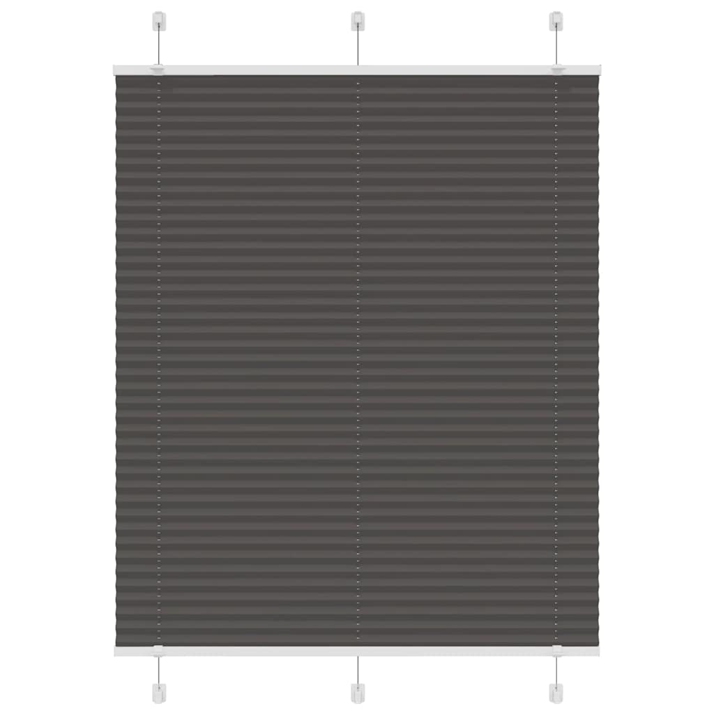 Vidaxx Plissee-Rollo 110x100cm Stoffbreite 109,4cm Polyester schwarz