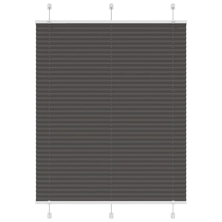 Vidaxx Plissee-Rollo 110x100cm Stoffbreite 109,4cm Polyester schwarz