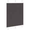 Vidaxx Plissee-Rollo 110x100cm Stoffbreite 109,4cm Polyester schwarz