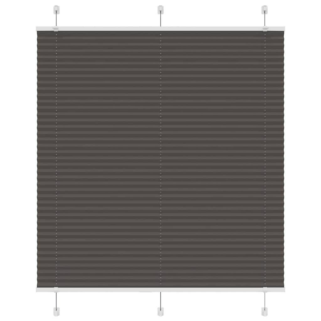 Vidaxx Plissee-Rollo 120x100cm Stoffbreite 119,4cm Polyester schwarz