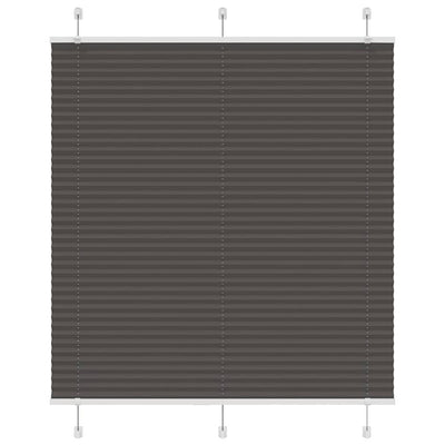 Vidaxx Plissee-Rollo 120x100cm Stoffbreite 119,4cm Polyester schwarz