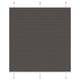 Vidaxx Plissee-Rollo 120x100cm Stoffbreite 119,4cm Polyester schwarz