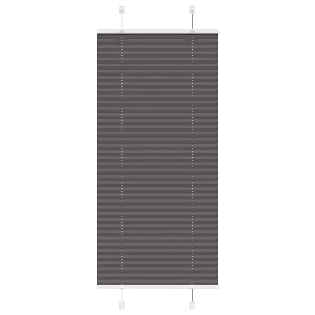 Vidaxx Plissee-Rollo 55x150 cm Stoffbreite 54,4 cm Polyester schwarz