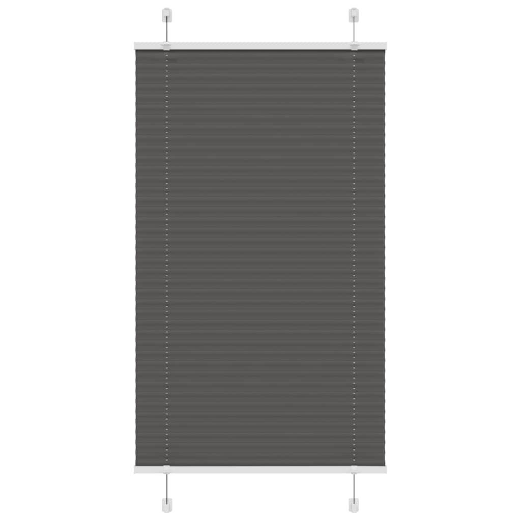 Vidaxx Plissee-Rollo 80x150 cm Stoffbreite 79,4 cm Polyester Schwarz