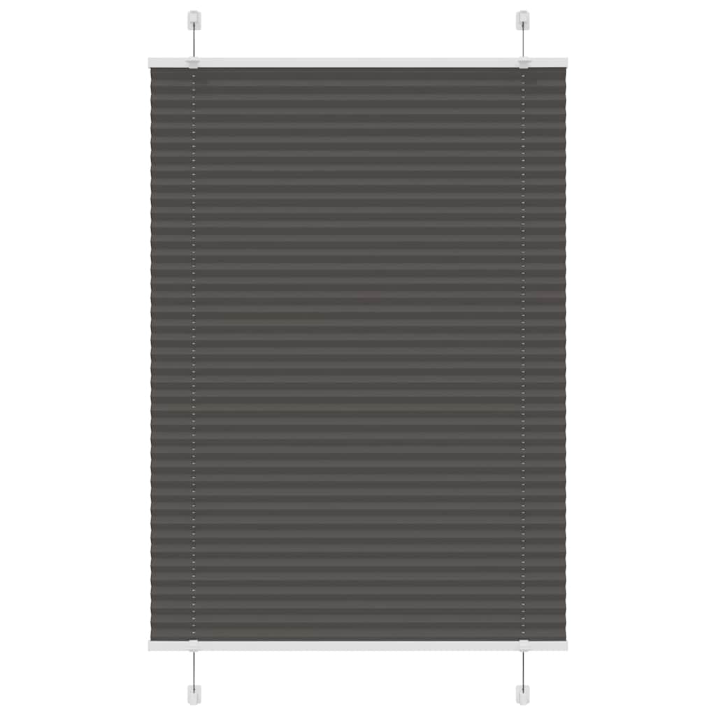 Vidaxx Plissee-Rollo 85x150 cm Stoffbreite 84,4 cm Polyester schwarz