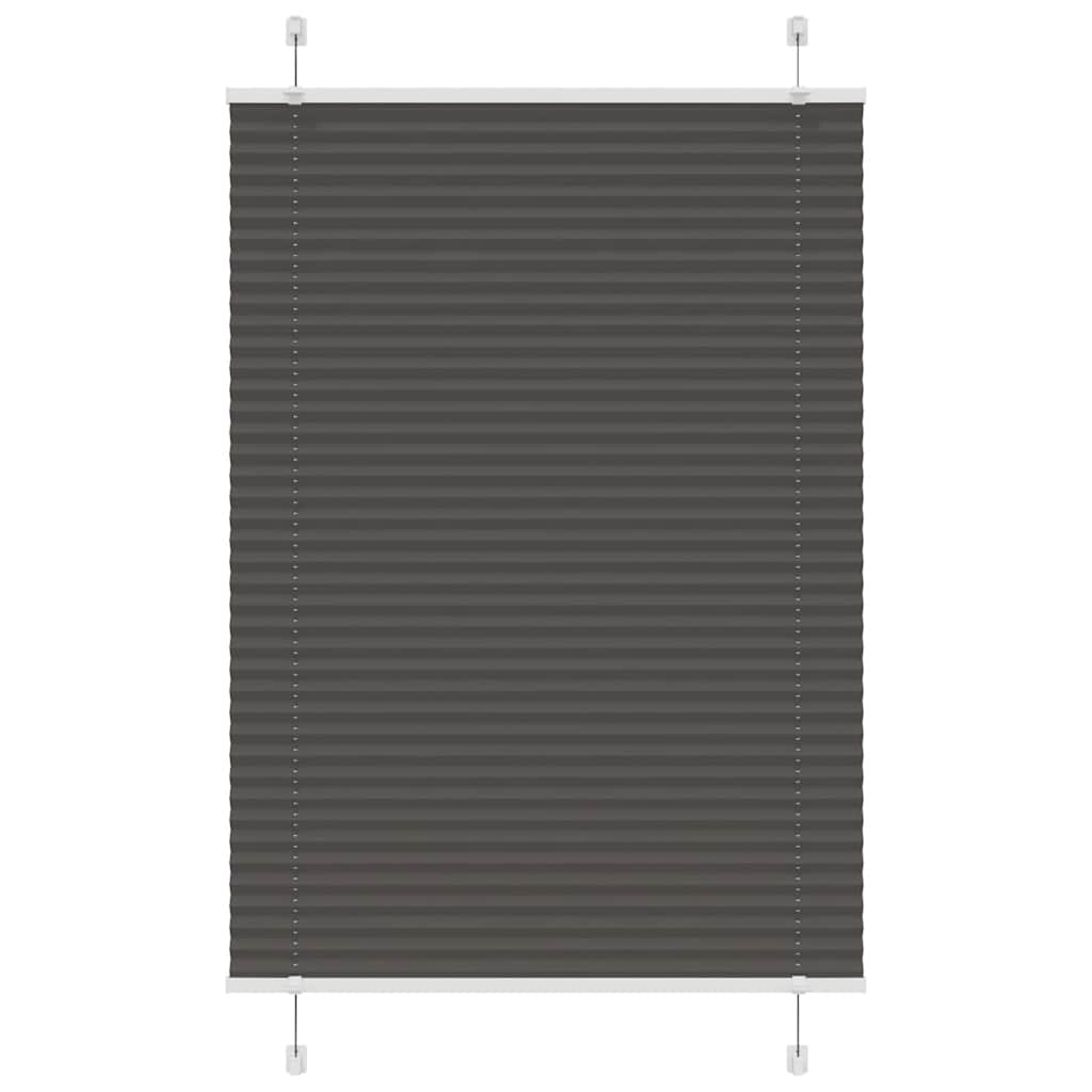 Vidaxx Plissee-Rollo 90x150 cm Stoffbreite 89,4 cm Polyester Schwarz