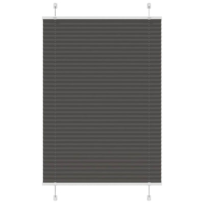 Vidaxx Plissee-Rollo 90x150 cm Stoffbreite 89,4 cm Polyester Schwarz