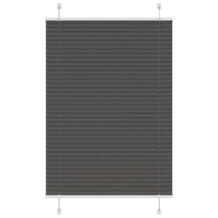 Vidaxx Plissee-Rollo 90x150 cm Stoffbreite 89,4 cm Polyester Schwarz