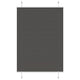 Vidaxx Plissee-Rollo 90x150 cm Stoffbreite 89,4 cm Polyester Schwarz