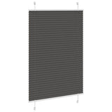 Vidaxx Plissee-Rollo 95x150 cm Stoffbreite 94,4 cm Polyester schwarz - afbeelding 3