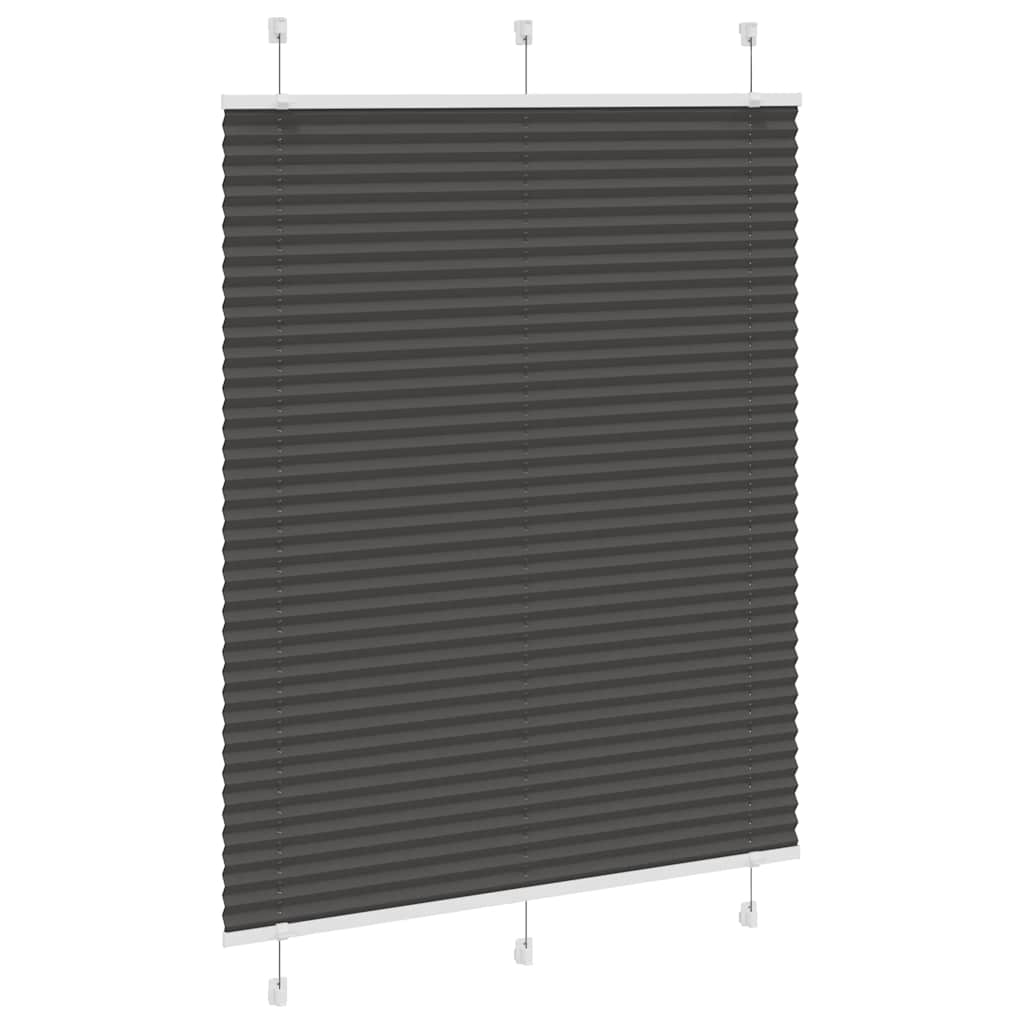 Vidaxx Plissee-Rollo 105x150cm Stoffbreite 104,4cm Polyester schwarz